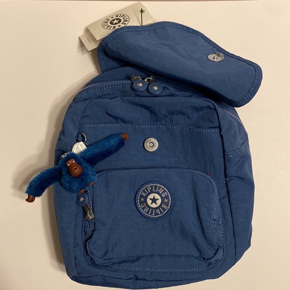 Kipling Bags Nwt Kipling Marigold Small Backpackdelicate Blue